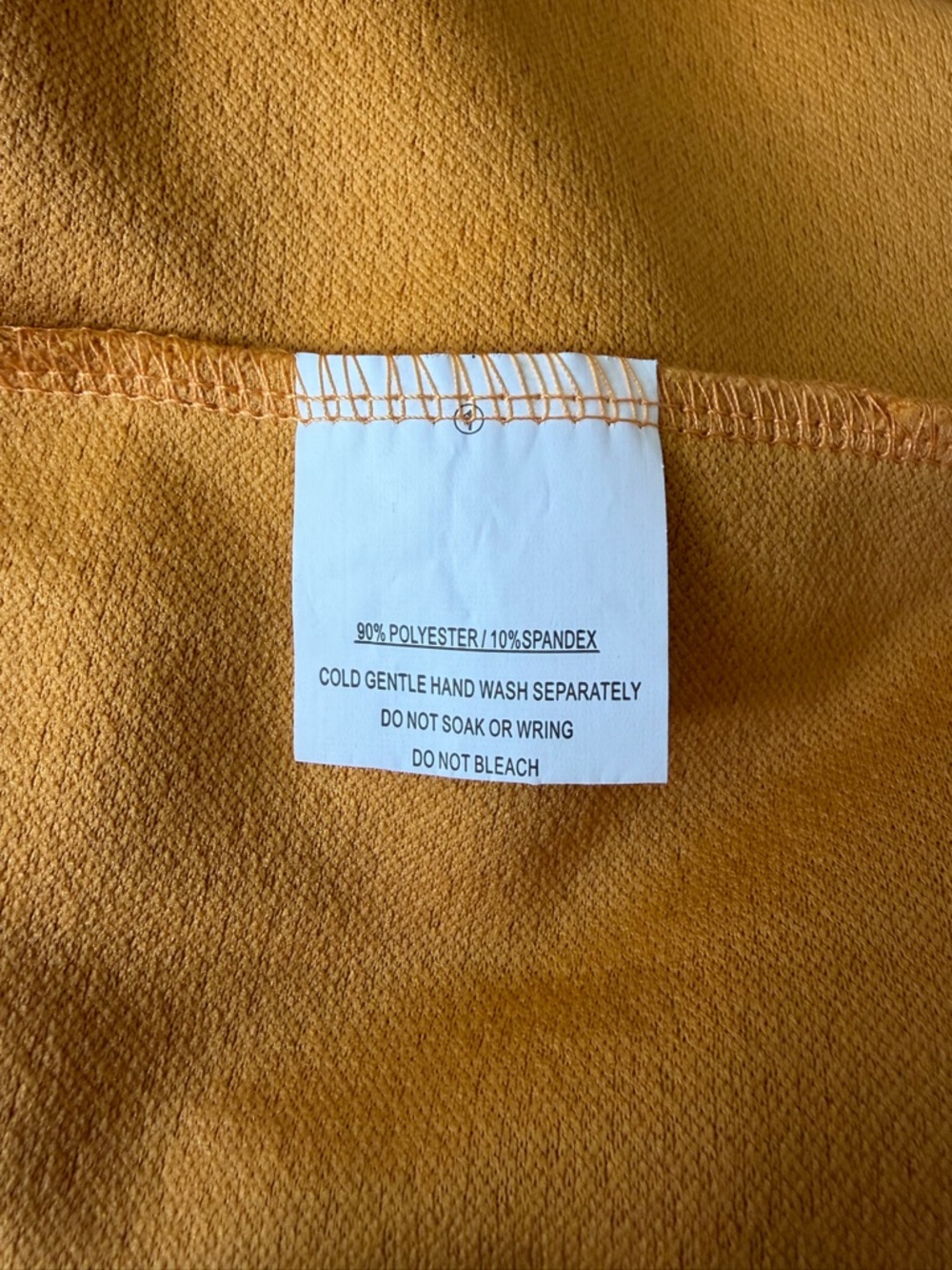 Selfie Leslie Mustard Yellow Mermaid Hem Sleeveless Dress Size M - Picture 7 of 7